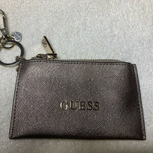 Silver Guess coin purse